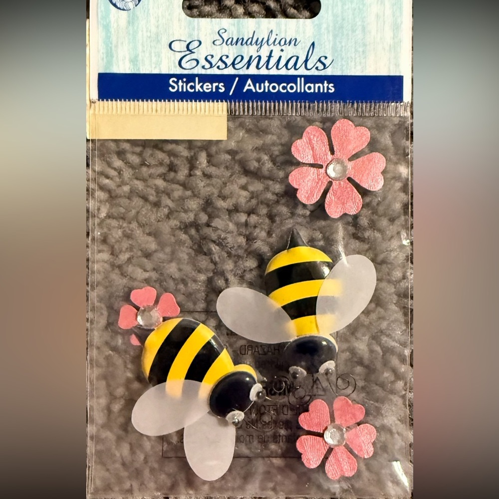 $1 BEE STICKERS NEW. $1 WITH ANY $10 ORDER OR MORE